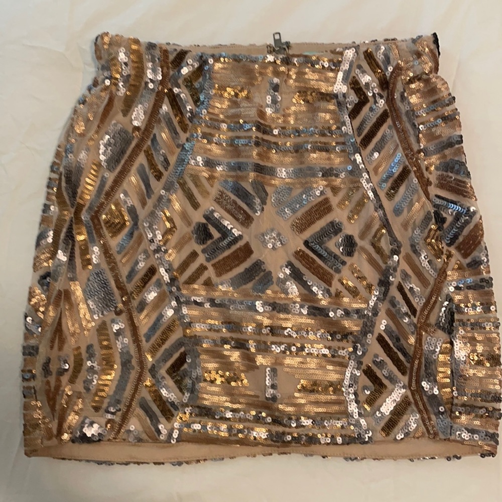 Sequin Mini Skirt